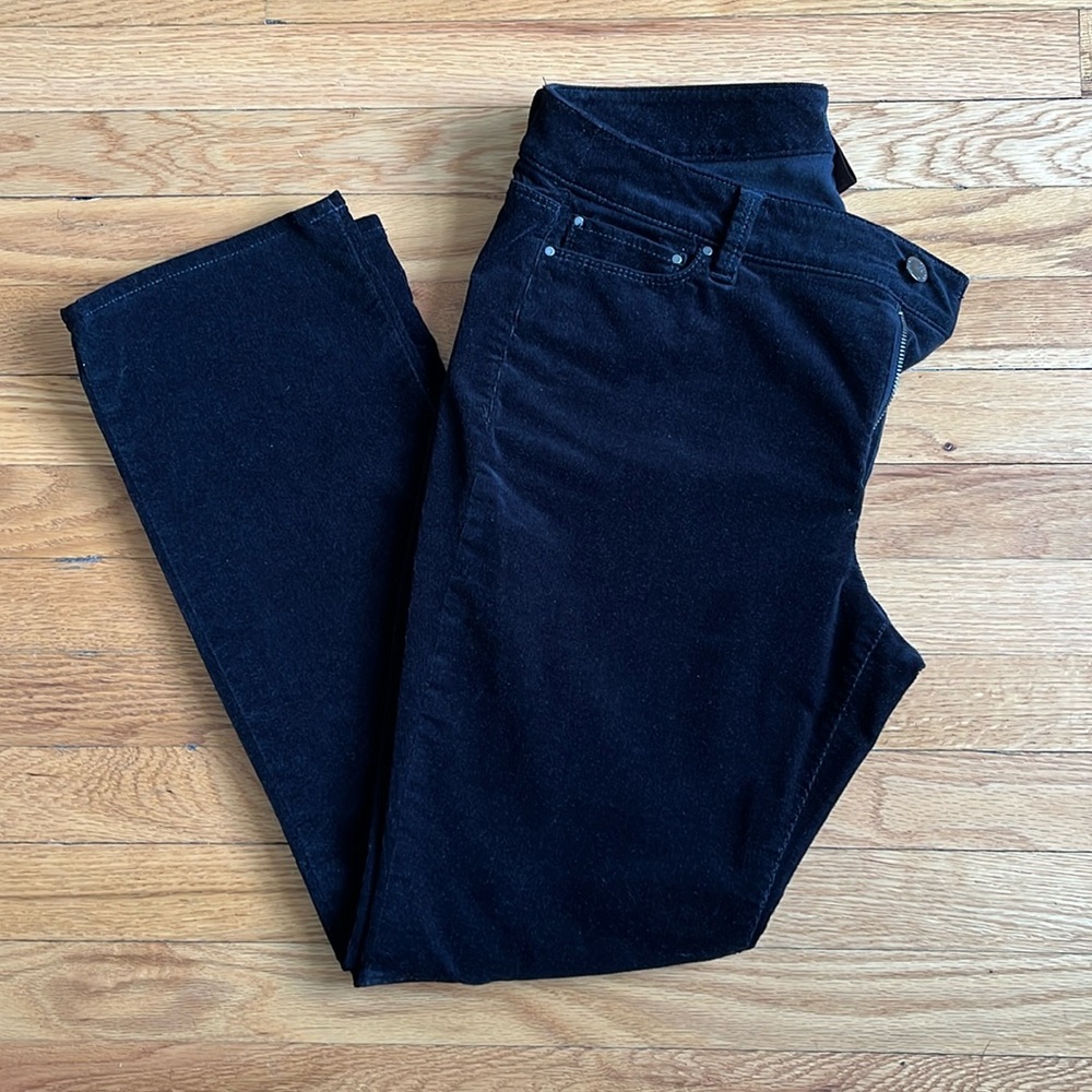Ann Taylor, Black Corduroy Straight Leg Pants